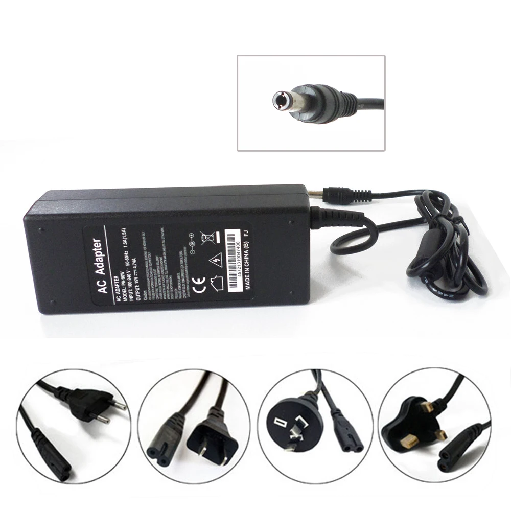 

New 19V 90W Notebook AC Adapter Battery Charger For Asus F3Jc F5M F7F F8P F8Dc F9Dc F9F ADP-90SB BB Laptop Power Supply Cord