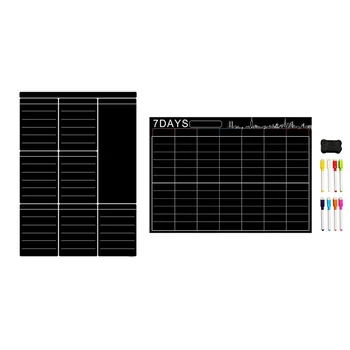 

2x A3 netic Dry Erase Whiteboard Sheet Kitchen Fridge Weekly White Board Calendar Useful Menu Planning Grocery