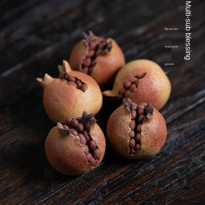 Yixing Purplue песок чай ПЭТ гранат маленькие украшения Моделирование ручной работы выдержанный дзен чайная церемония чайный набор запасные части