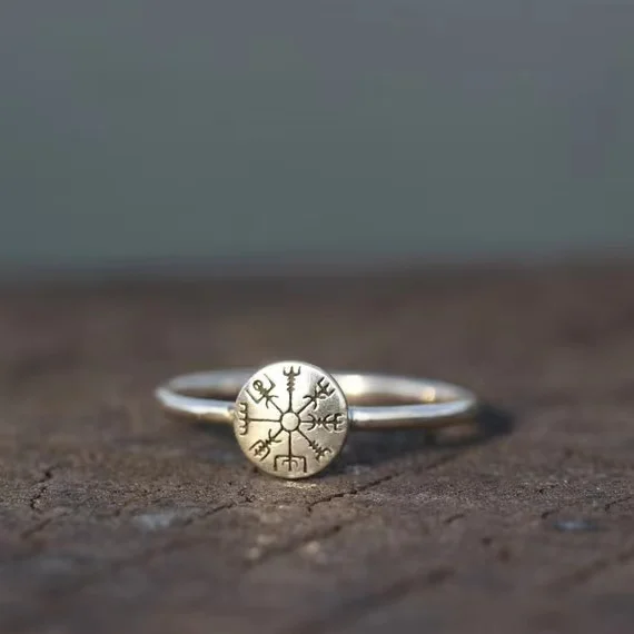 Stainless Steel Odin Norse Viking Amulet Rune Men Ring Fashion Words Retro Rings Jewelry Couple Valentine's days Wedding Gift