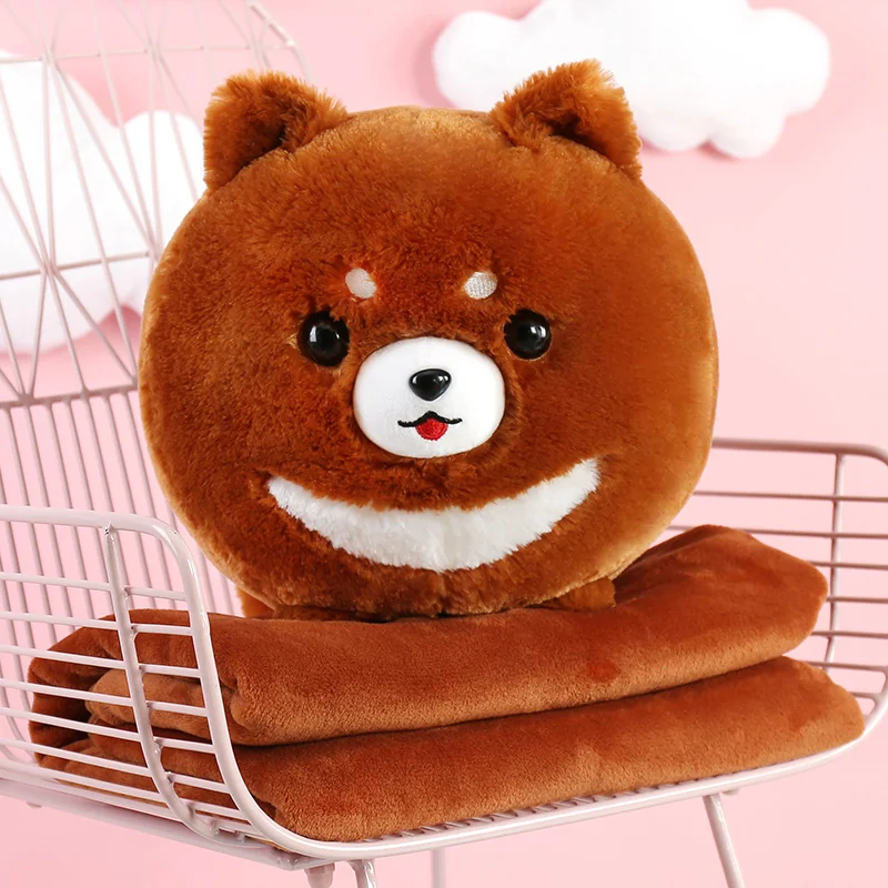 Dark Brown Happy monkey Kawaii Плюшевые подушки куклы игрушки новые мягкие милые мягкие подушки с одеялом декор для комнаты диван подарок на день рождения игрушка - Цвет: Dark Brown