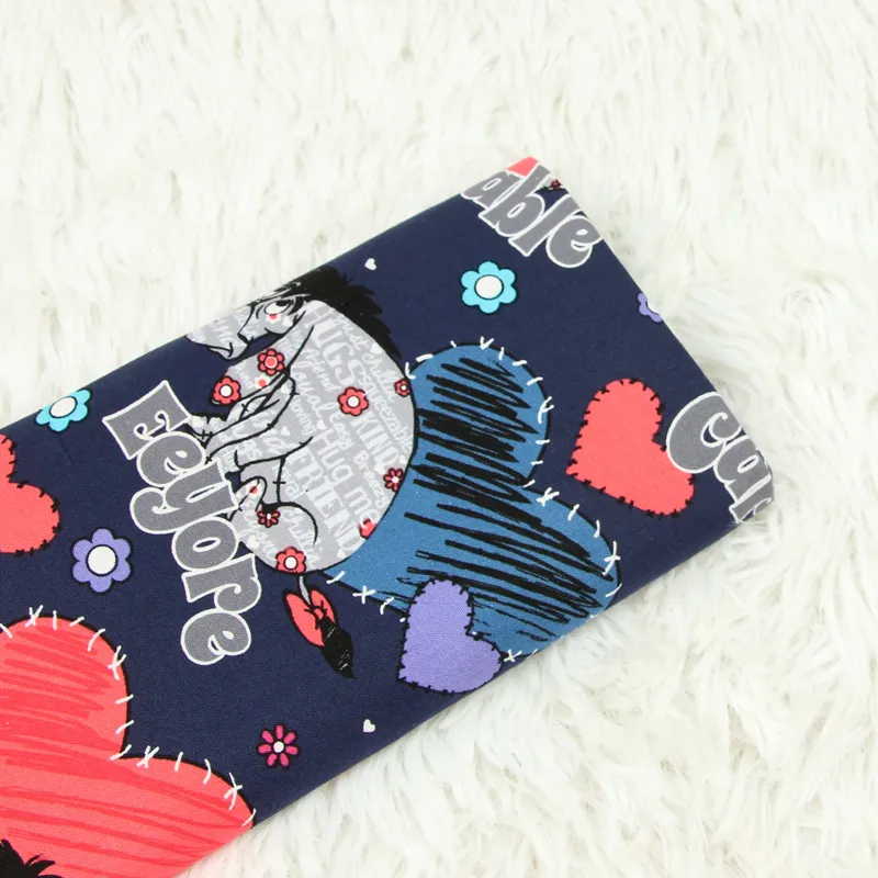 

half meter plain cotton fabric with cartoon animal print handmade DIY garment dress cloth 100% cotton T689