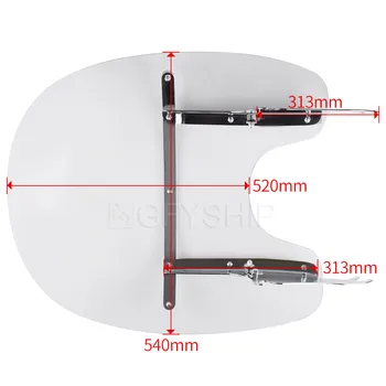 

Motorcycle For Harley Heritage Softail Classic 2000 to 2017 Heritage Softail / EFI 2006 FLST FLSTC Windshield Clear Windscreen