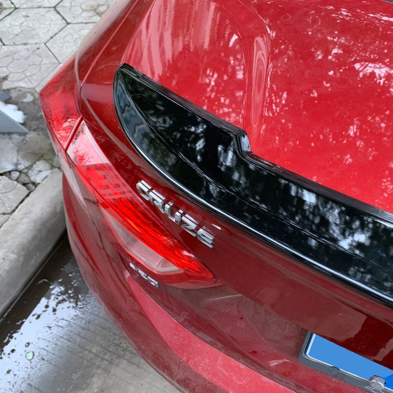 Для Chevrolet Cruze ABS пластик грунтовка Цвет Внешний задний спойлер хвост багажник загрузки крыло украшение автомобиля стиль