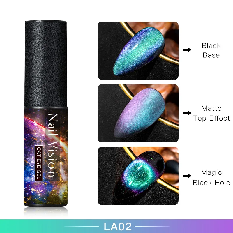Nail Vision 7D Гель-лак для ногтей с эффектом «кошачий глаз» Хамелеон для использования с магнитом Гель-лак для Ногтей Стойкий Сияющий лазер 5 мл замачиваемый УФ светодиодный Гель-лак - Цвет: S08025