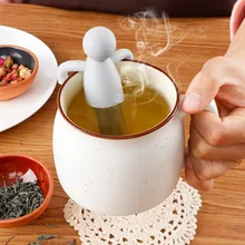 Чайный фильтр, силикагель, персонализированный маленький чайный фильтр из нержавеющей стали, креативное устройство для утечки чая, прекрасный ленивый чай