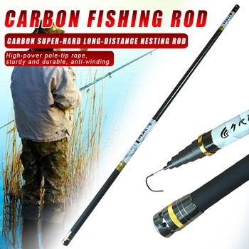 

Fishing Rod Pole Portable Anti-slip Handle Telescopic Durable for Lake Anglers WHShopping