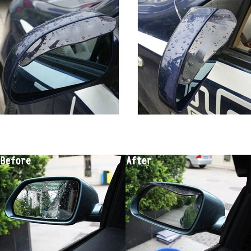 Car Side Mirror Rain Cover Car Rain Eyebrow For Skoda Citigo Citijet Combi Fabia Kodiaq Superb Vision Yeti Snow Guard Shield