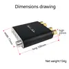 2*100W Bluetooth 5.0 TPA3116D2 Digital Power Audio Amplifier Board TPA3116D2 Stereo HiFi USB Amplificador Home Theater Mini AMP 6