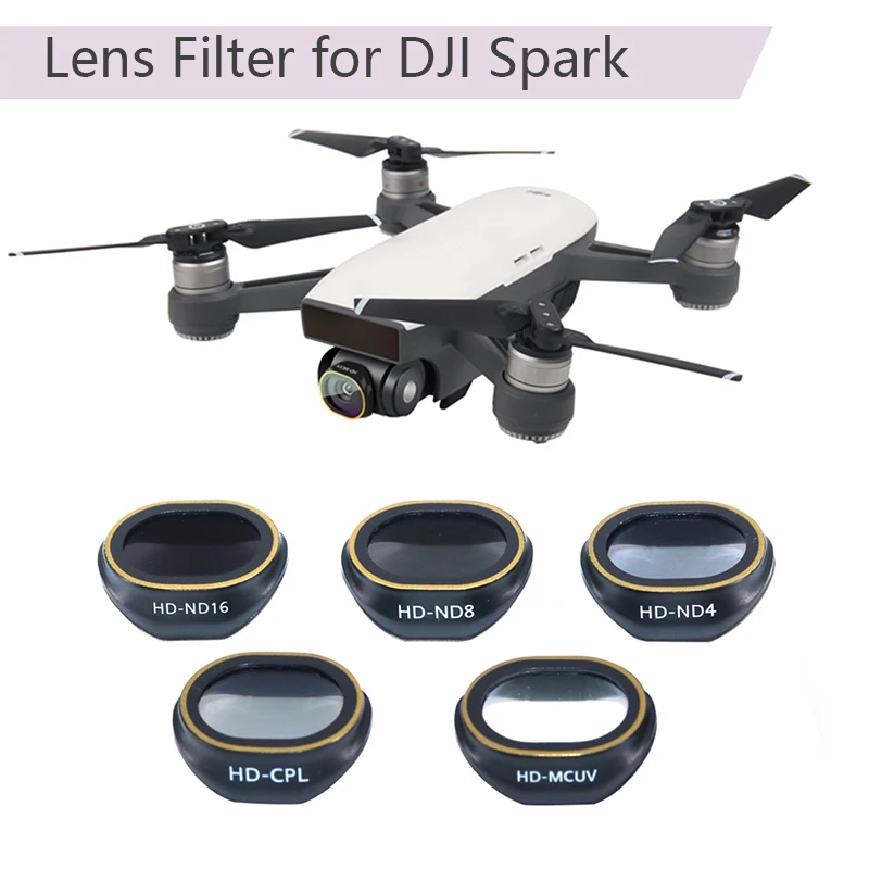 

Quick Release Gimbal Camera Lens Filter Combo Multi-Layer Coating ND4 ND8 ND16 UV CPL Optical Glass Filters for DJI Spark