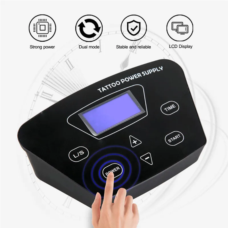 Biomaser Профессиональный P300 татуировки Питание& Перманентный макияж Питание критические цифровой татуировки Питание аппараты lcd - Цвет: tattoo power supply