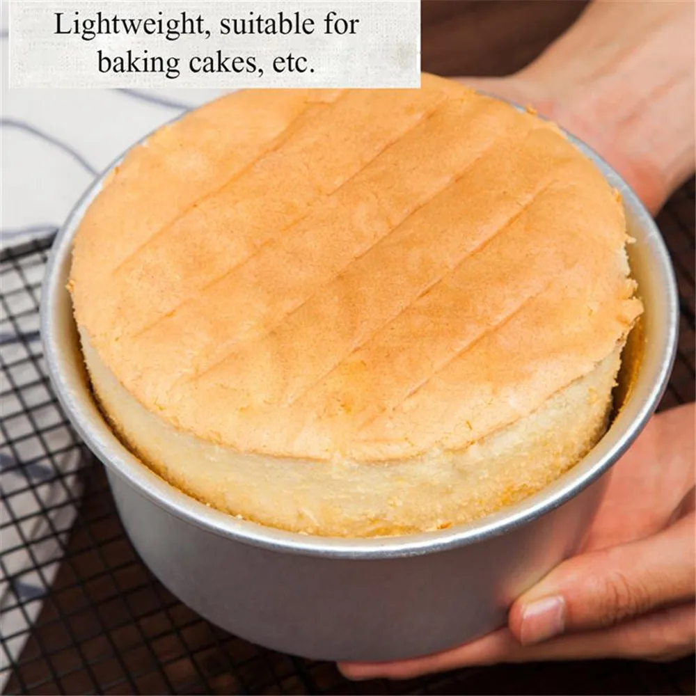 

1pcs Cake Mold Aluminium Alloy Carbon Steel Removable Bottom Cake Pans Square Cake Mold Baking Trays pasteleria y reposteria