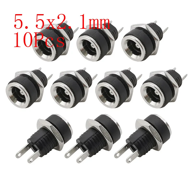 10x 5.5x2.1mm DC Strom-Anschluss Weiblich