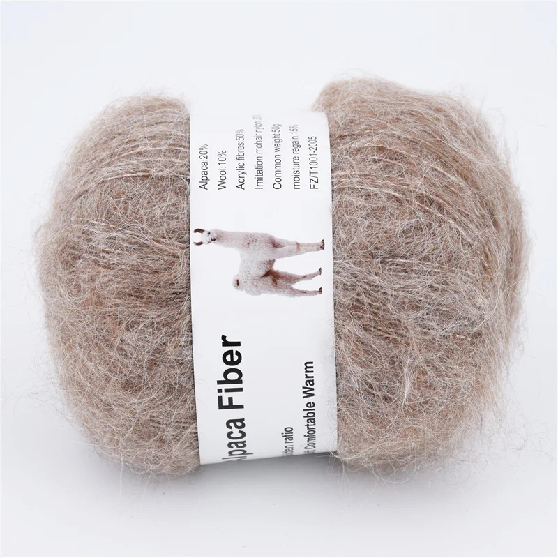 Alpaca Yarn Knitting Threads  Alpaca Wool Knitting Chunky - Mohair Yarn  Plush Thick - Aliexpress