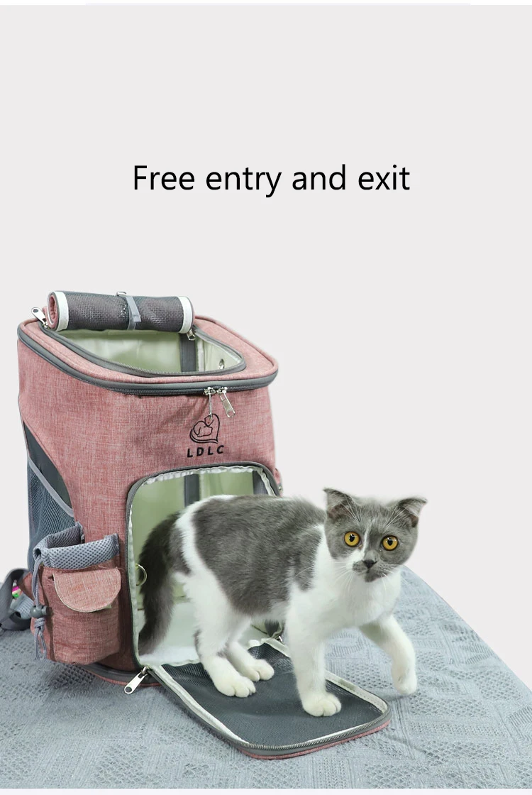 

Cat Carrier Backpack Breathable Portable Travel Carrier Bags Comfort Carrier for Small Medium Dog Collapsible Mobile Cat Cage