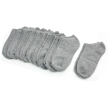 

10Pair Fashion Unisex Women Men Loafer Boat Non-Slip Invisible No Show Nonslip Liner Low Cut Soft Breathable Cotton Short Socks