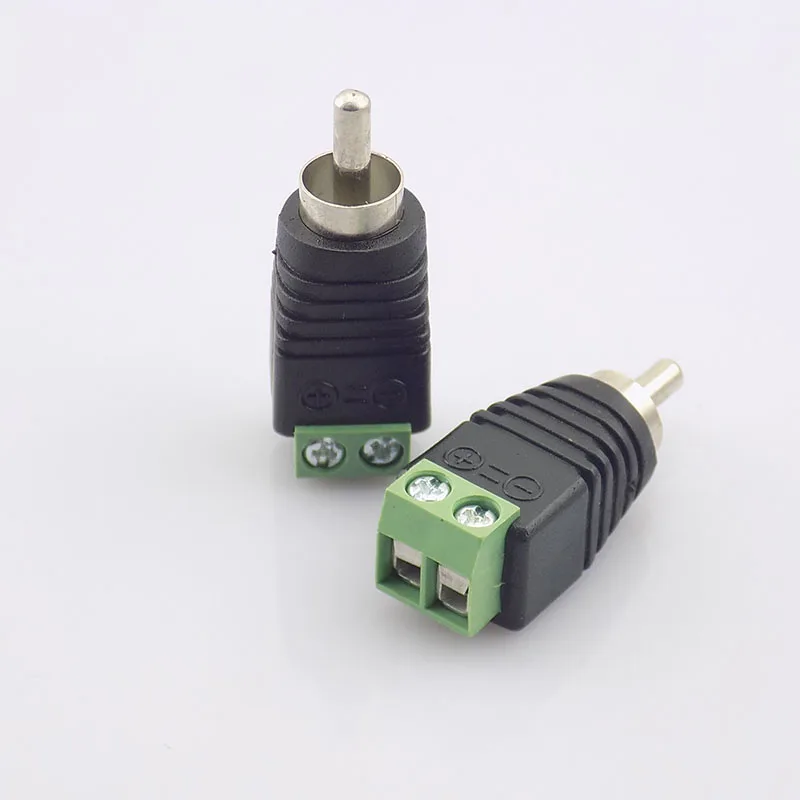 100 шт. Коаксиальный Cat5 RCA штекер коаксиальный AV штекер Адаптер BNC видео-переходник разъем для камеры RCA адаптер штекер H10