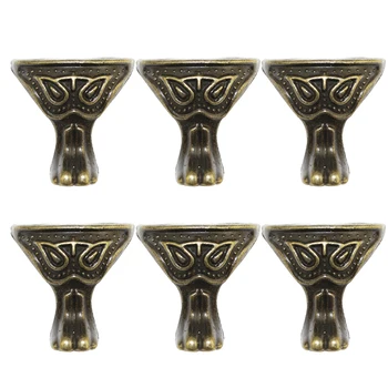 

20PCS 28x27mm Furniture Support Feet Beast Face Shape Zinc Alloy Box Legs Sofa Decoration Accessories Dark Green