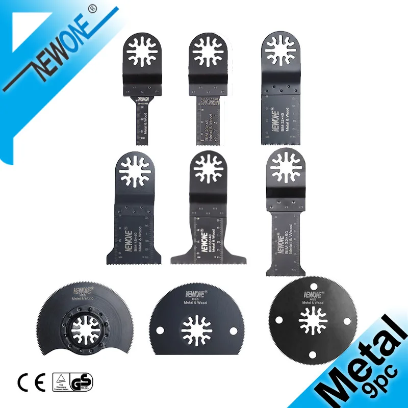 

NEWONE Bi-Metal Oscillating Saw Blade Electric Tool Accessories Power Timmer Saw,Multitool Renovator HSS Saw Blades Cut Alloy/SS