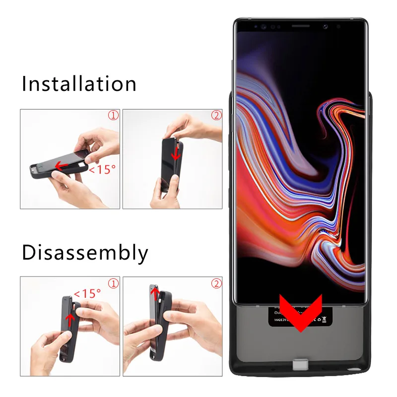6000mAh чехол для зарядного устройства, чехол для аккумулятора, для Note 10, чехол для зарядки, для samsung Note 10 Plus, внешний аккумулятор, аккумулятор