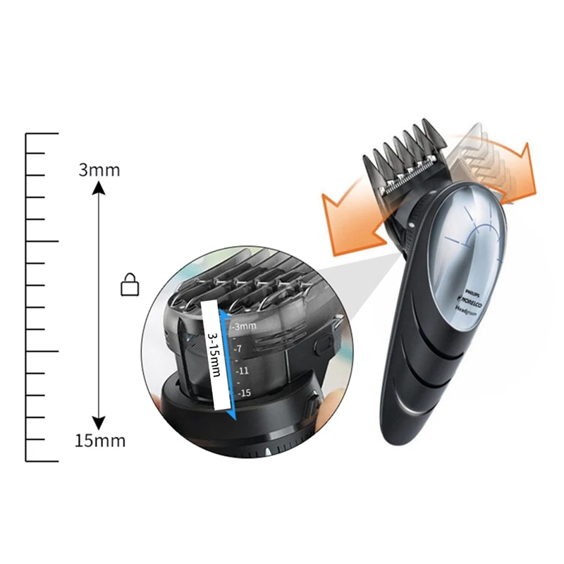 3-15 мм машинка для стрижки волос гребень для Philips QC5510 QC5530 QC5550 QC5560 QC5570 QC5580 машинка для стрижки волос Бритва Сменные аксессуары