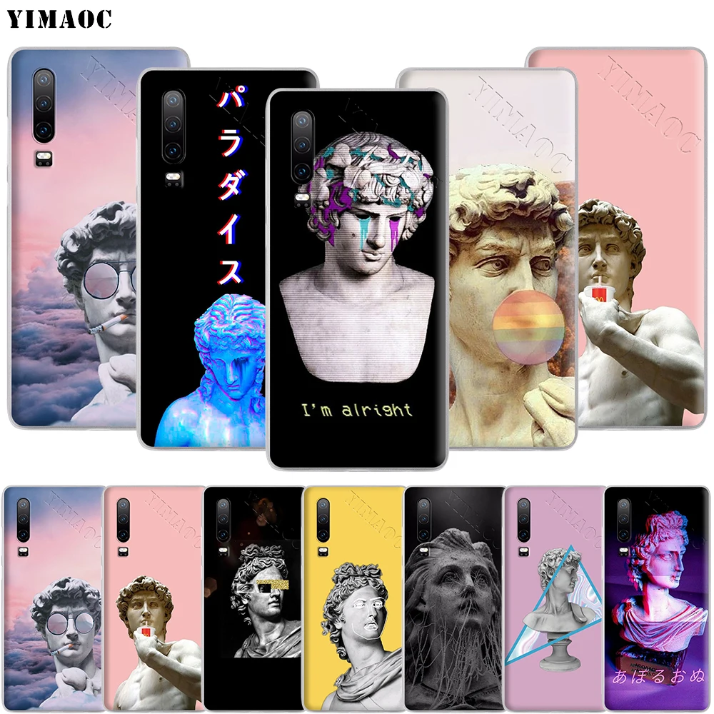 YIMAOC Альтернативная статуя Давида эстетический чехол для телефона Huawei Mate 30 20 10 Pro