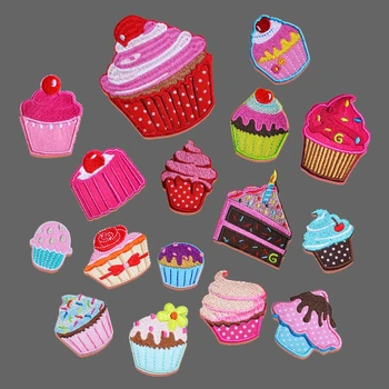 

Cute Food Fruit Ice Cream Patch Sew Iron On Cartoon Sweet Cake Patches Kids Fashion Embroidered Patches For Clothes Appliques