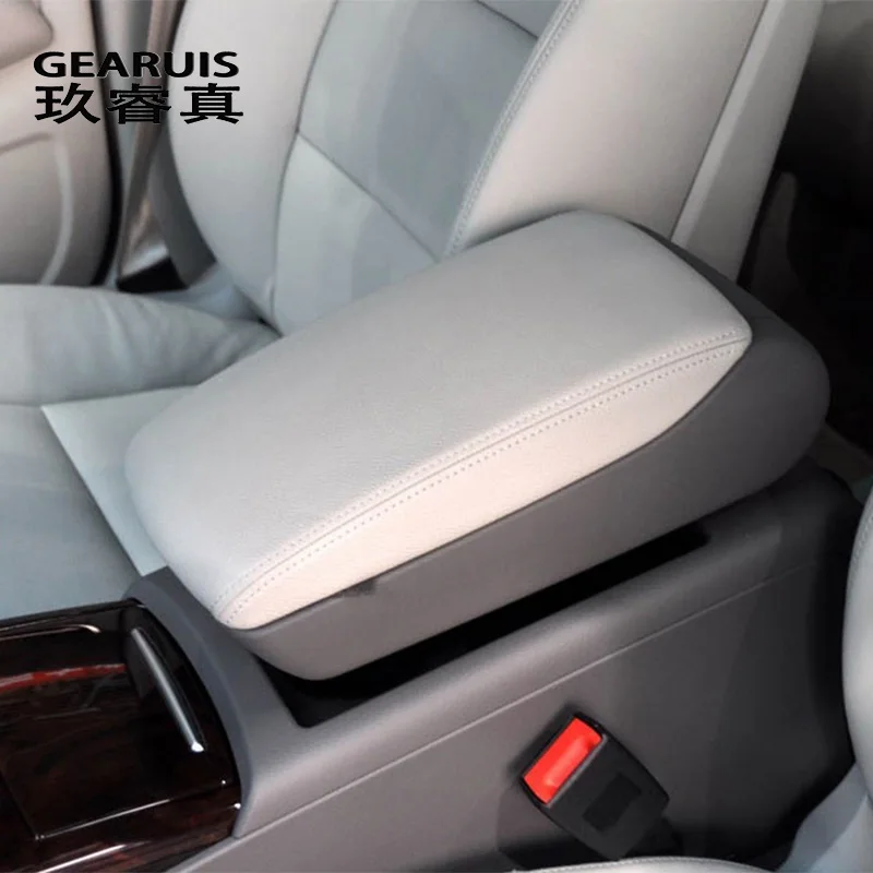 

Car Styling Center Console Armrest Box replace Covers Decoration Stickers and Decals For Audi A6 C5 C6 Interior Auto Accessories