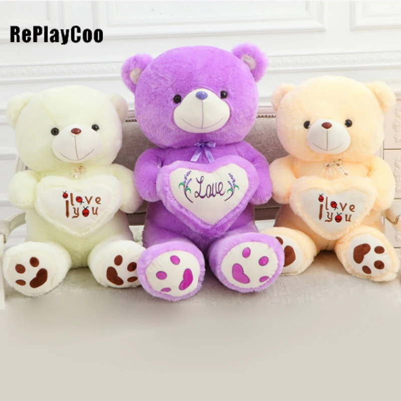 

0.9/1.1M Love Bear Plush Toys Soft Bears Toy Lovers Valentine Gifts Ted Dolls Kawaii Bears Stuffed Plush Bear DJD93