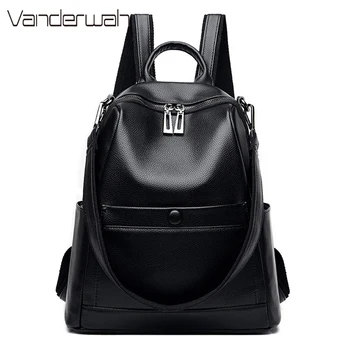 

Luxury Famous Design Women Leather Backpacks Female Trave Back Pack Fashion Large Capacity Backpacks for School Teenagers Girls
