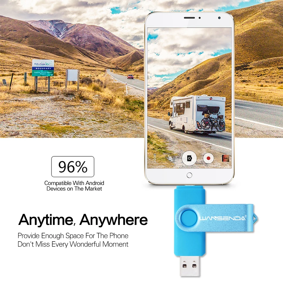 WANSENDA Usb 3,0 USB флеш-накопитель высокоскоростной флеш-накопитель 32 Гб 64 Гб 128 ГБ 256 Гб двойной OTG Флешка USB флешка для смартфонов/планшетов/ПК