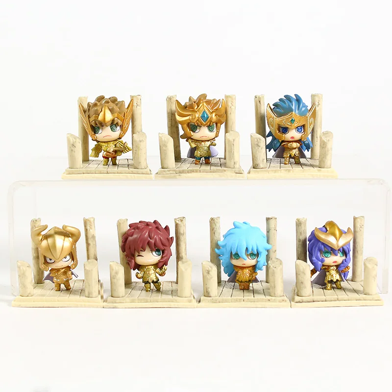 Аниме Saint Seiya Egg Box Q версии Золотой Зодиак ПВХ экшн Фигурки игрушки 7