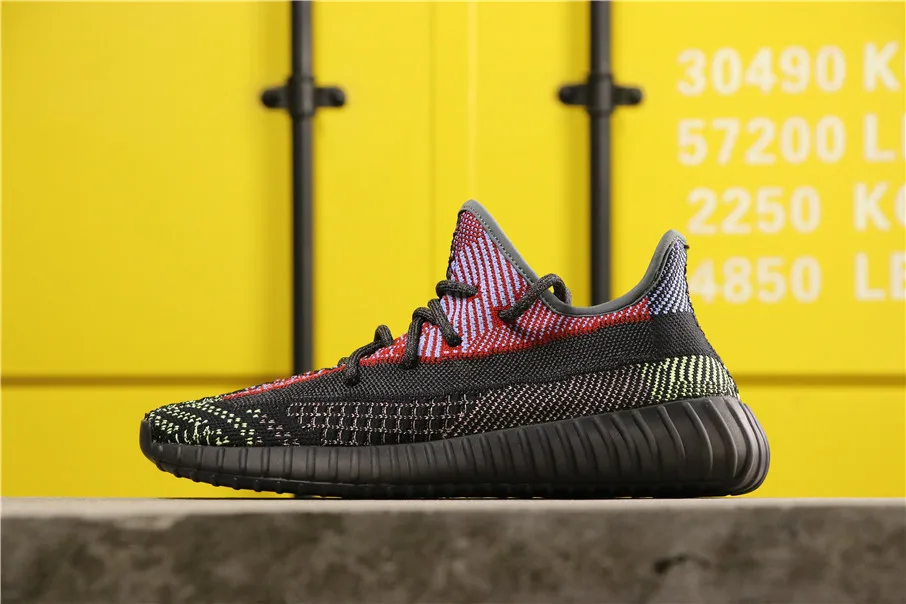 350v21 Новое поступление дышащие кроссовки yeezys air 350 v2 для мужчин и женщин, спортивные кроссовки 350v2, кроссовки унисекс, размер 36-46 - Цвет: 350v21