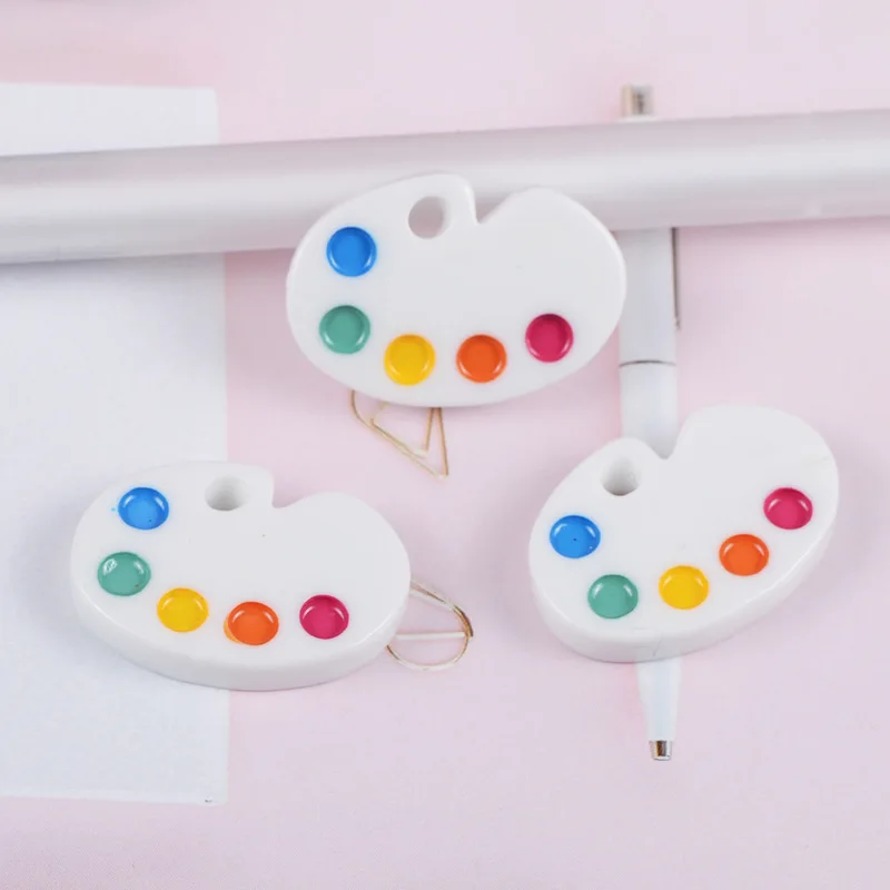 Palette 10 шт. полимерная палитра для моделирования с плоским основанием, кабошон для поделок, украшения для Драгоценности для скрапбукинга, аксессуары, подходят для украшения телефона - Цвет: Palette