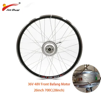 

BAFANG 36V 48V 250W-500W Front Motor Wheel Electric Wheel 8FUN Brushless Hub Motor For Electric Bicycle Ebike CE Free Shipping