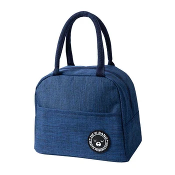 

Double-layer thickened lunch box Hand bag thermal insulation bag temperature control office worker portable aluminum foil canvas