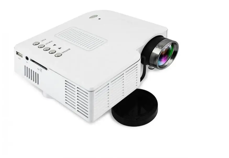 Портативный домашний кинотеатр UC28 + типа проводной светодиодный мини проектор HD