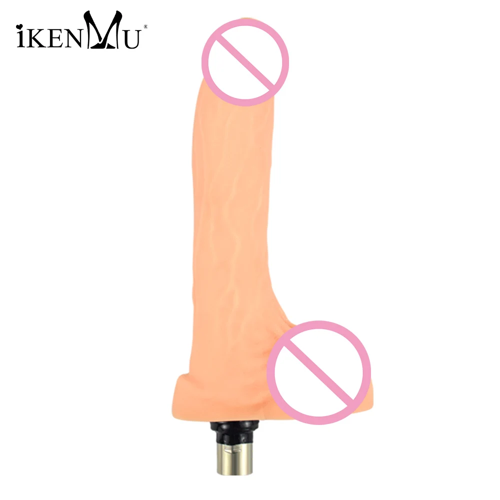 iKenmu Well Made Dildo Attachments Sex Machine Attachments Silicone Dildo for 3XLR Connector Sex Machine Accessories Dildo