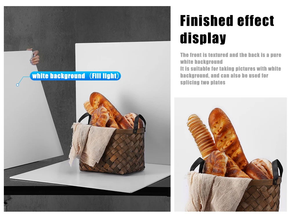 Photography 60x60cm Background Board Photo Studio Background Wooden Cement 3D Te