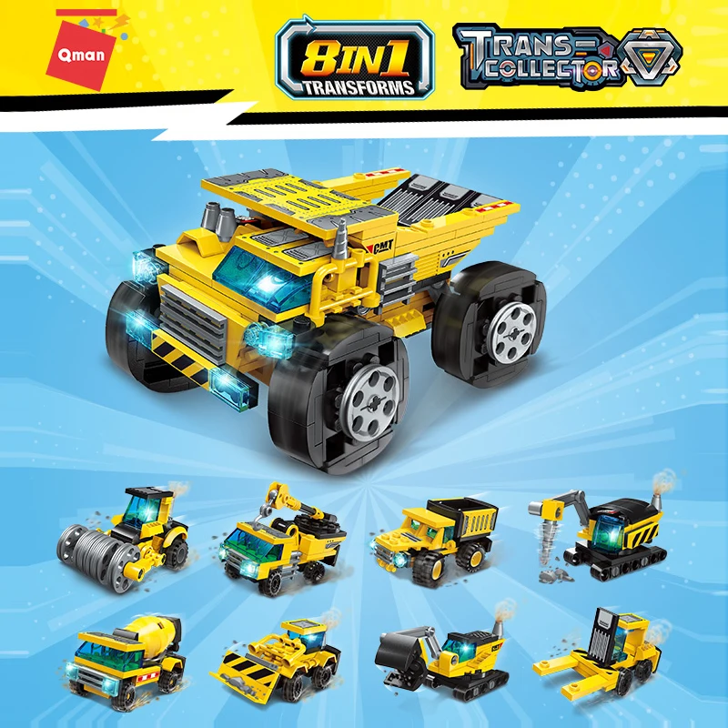 

1806 Heavy Transport Truck Car Mini Model Bricks Compatible With Building Blocks City SWAT Team House Technic DIY Toy for Boys