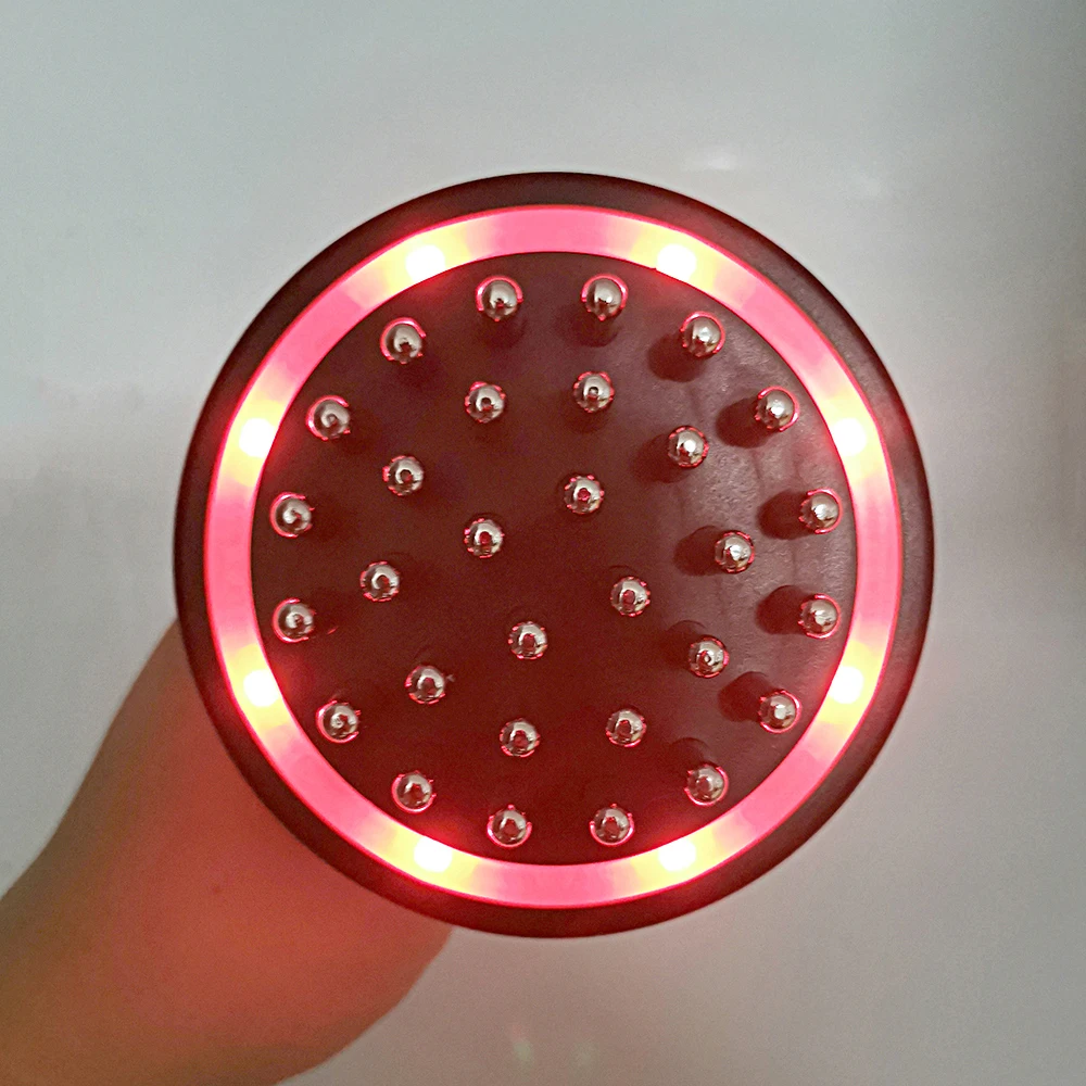 Дальняя инфракрасная меридиановая щетка, Электрический акупрессур, микротоковый массажер для тела, микротоковый массажер для похудения, способствует циркуляции крови