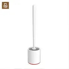 חדש Xiaomi Mijia Yijie TPR אנכי אחסון אסלת מברשות מחזיק מנקה סט סיליקה אמבטיה ניקוי כלי(China)