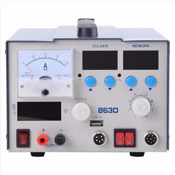 

3 in 1 Intelligence Soldering Rework Station Solder Hot Air Power Supply Durable