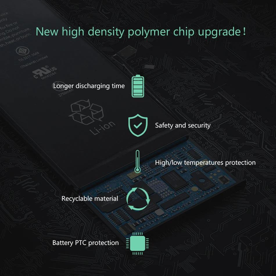 Новая батарея для iphone 6plus реальная емкость 2915mAh 3,72 V 0 запчасть для велосипеда батареи для iphone 6plus