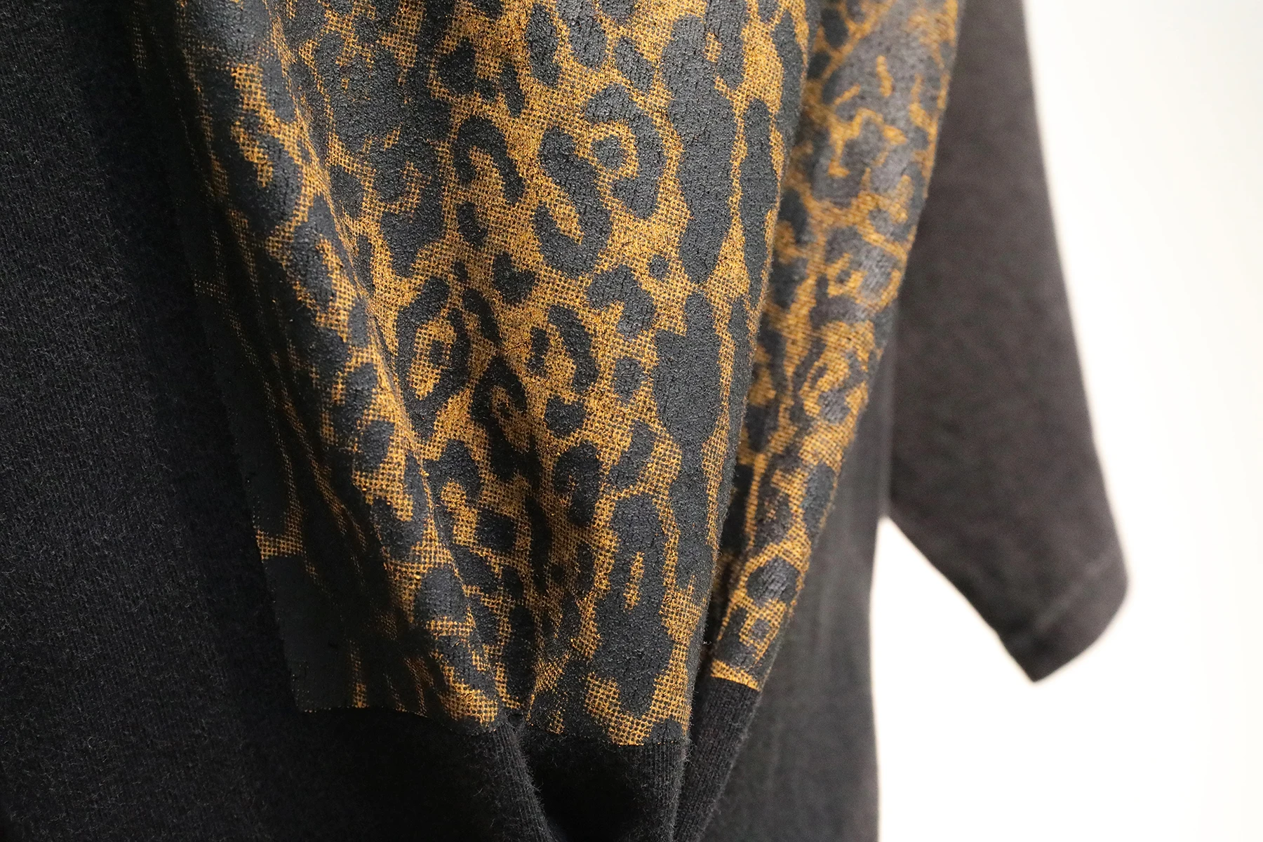 Jastie Retro Leopard Print Long T-Shirt Summer Women Short Sleeve O-Neck Pullover Tops 100% Cotton Tee Dress Oversize Tops Blusa