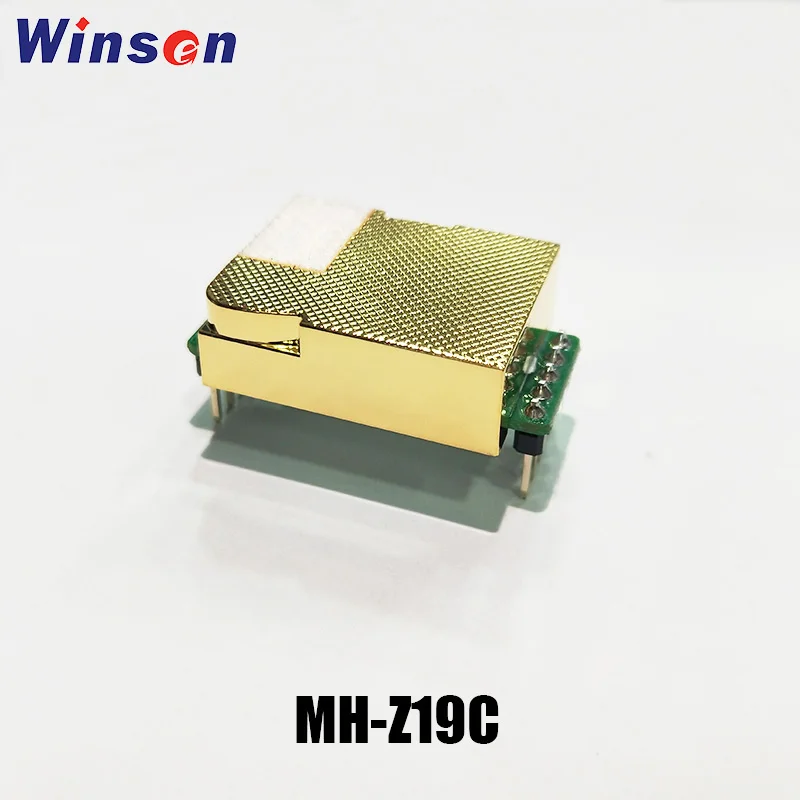 1 pces winsen MH-Z19C ndir co2 sensor de alta sensibilidade baixo consumo de energia sensor dióxido carbono uart pwm saída longa vida útil