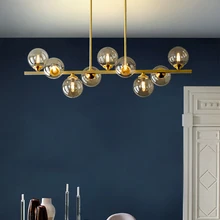 Современная медная Потолочная люстра, освещение для гостиной, спальни, люстры, креативное домашнее освещение, светильники