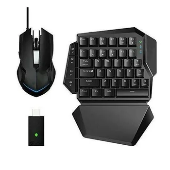 

Keys With Palmrest Plug And Play USB Port Converter Adjustable Gaming Keyboard Console Games Mouse Adapter Set Wireless For PC