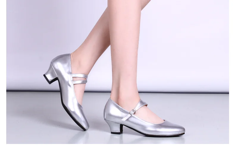 Новая танцевальная обувь; низкий каблук; туфли для латинских танцев; туфли с закрытым носком; размеры 34-42