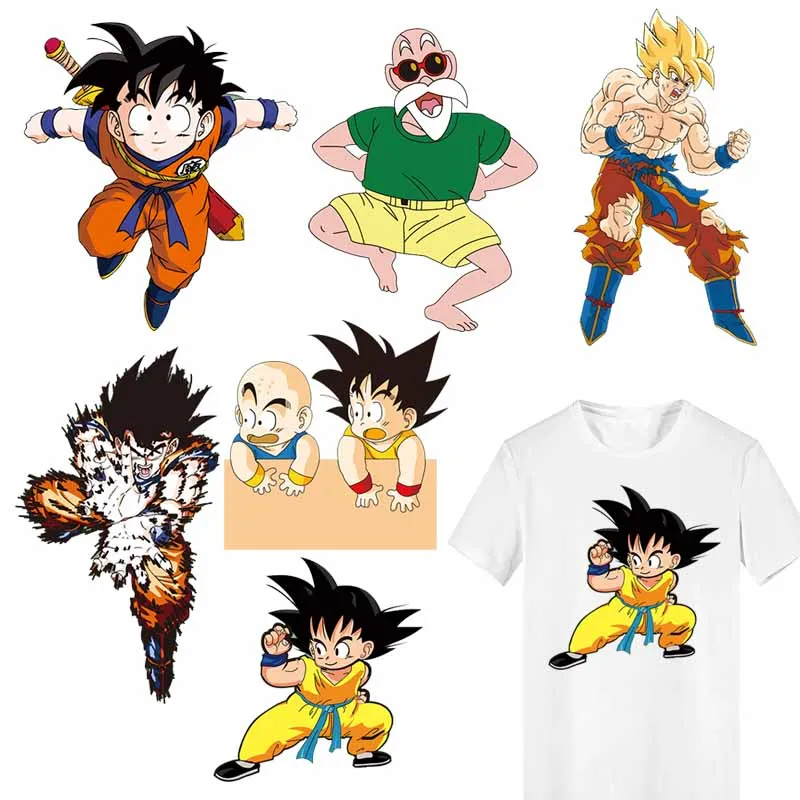 Горячая аниме Dragon Ball Wukong патчи для аппликация на одежду Железный принт одежды Diy